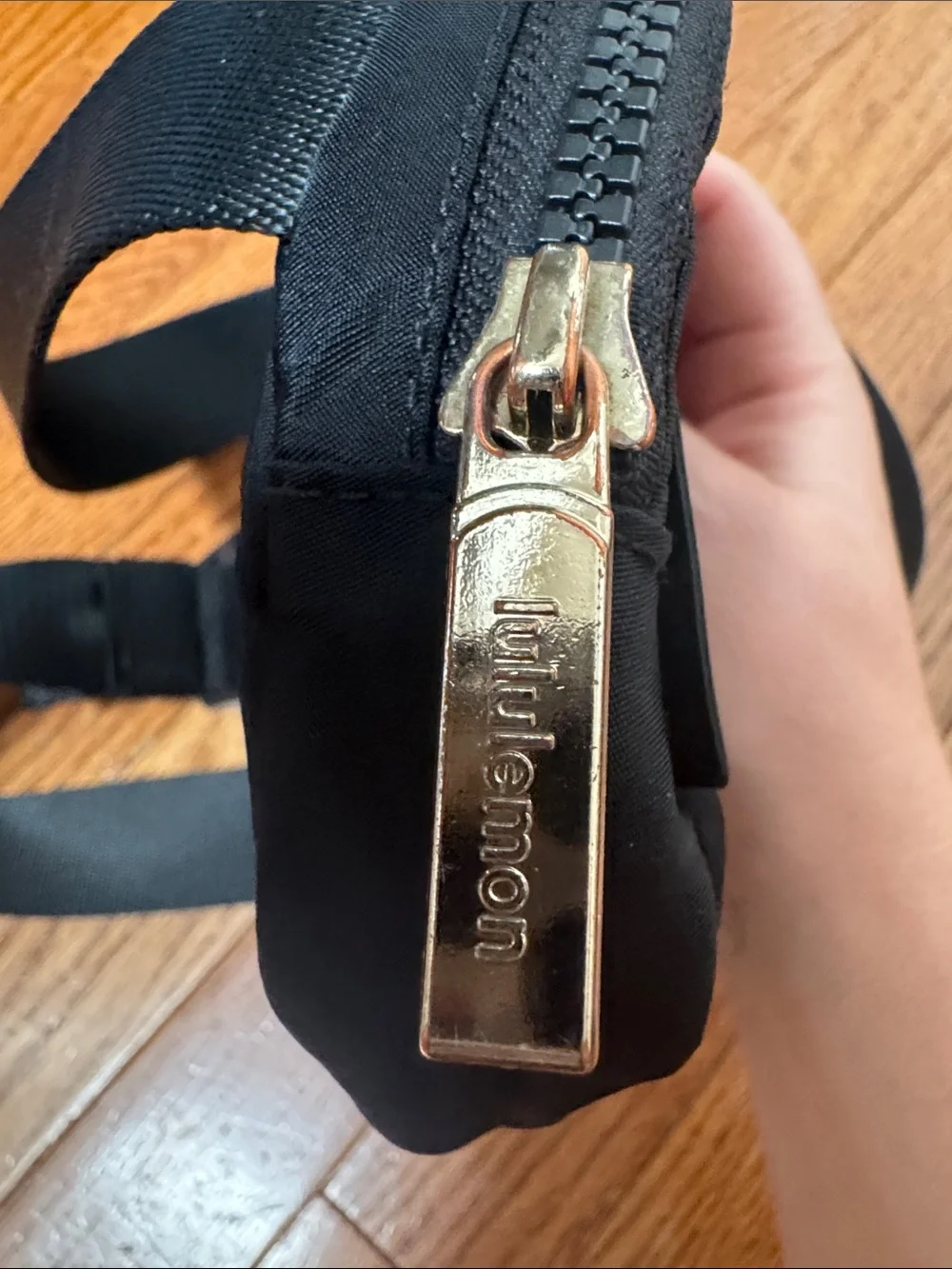 lululemon athletica Black everywhere belt bag gold hardware 1L